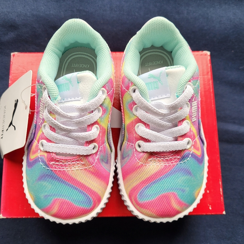 Puma Carina Swirl Little Kids' Shoes
